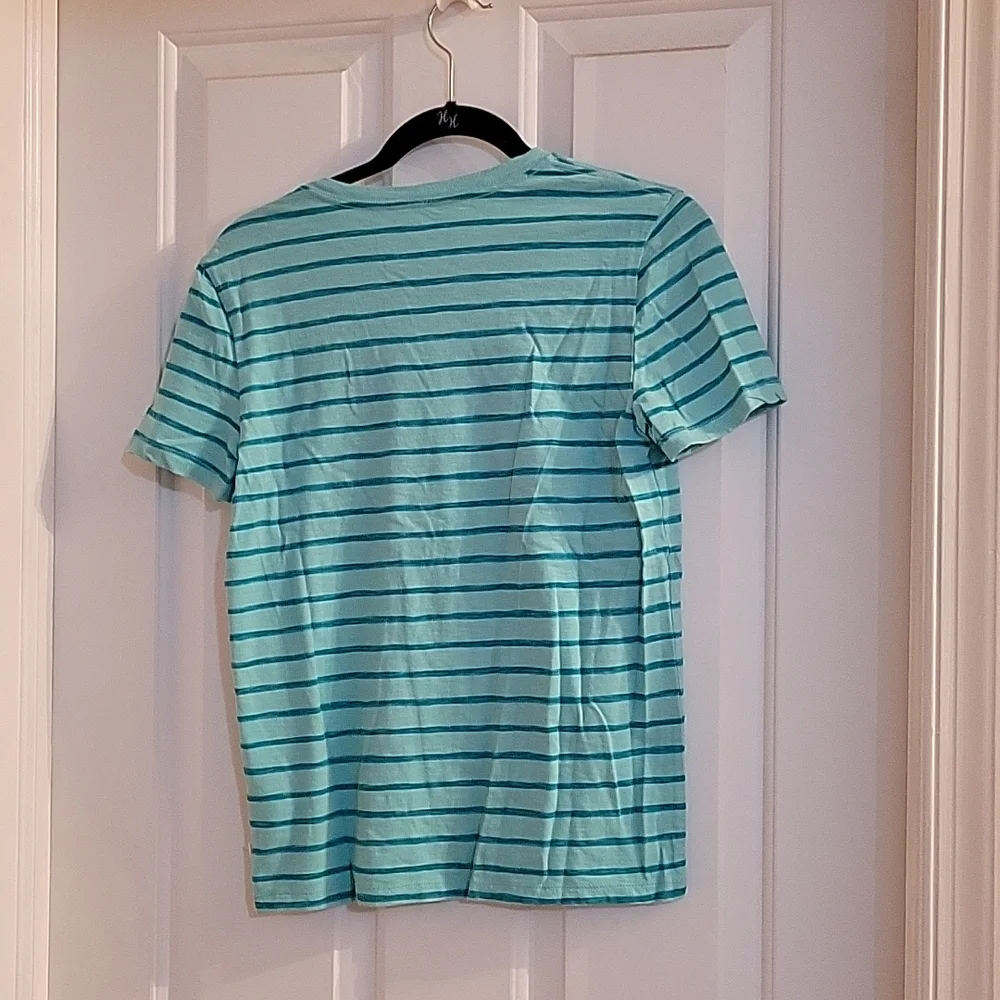 Gap green striped tee xl